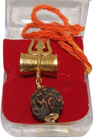 Bhavik  Shiv Shakti Kawach Pendant With Rudraksha