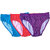 Cotton panty pack of 3 red+black+blue pack of 3