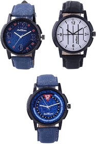 Axton Round Dial Multi Resin Strap Quartz Watch For Unisex