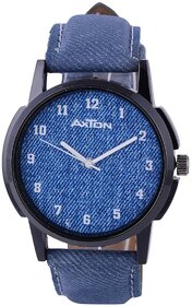 Axton Unisex Round Dial Blue Resin Strap Quartz Watch