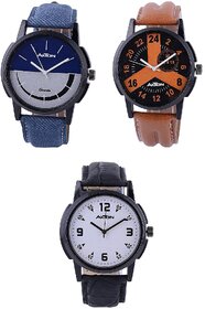 Axton Round Dial Multi Resin Strap Quartz Watch For Unisex