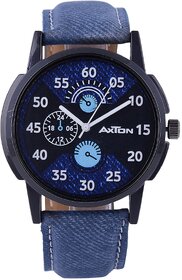 Axton Unisex Round Dial Blue Resin Strap Quartz Watch
