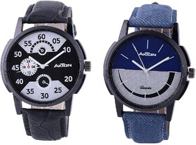 Axton Round Dial Multi Resin Strap Quartz Watch For Unisex