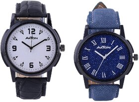 Axton Round Dial Multi Resin Strap Quartz Watch For Unisex.