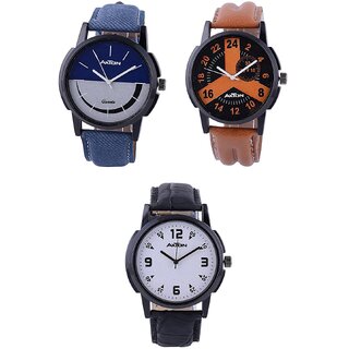 Axton Round Dial Multi Resin Strap Quartz Watch For Unisex