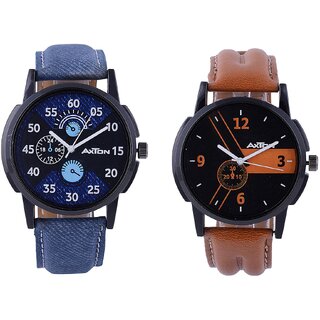 Axton Round Dial Multi Resin Strap Quartz Watch For Unisex