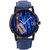Axton Round Dial Blue Resin Strap Quartz Watch For Unisex