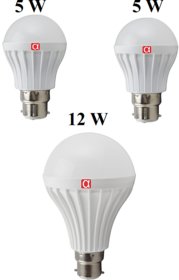 Alpha Pro B22 Cool Daylight LED Bulb - Pack Of 3