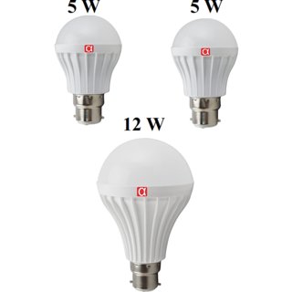 Alpha Pro B22 Cool Daylight LED Bulb - Pack Of 3