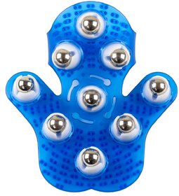 Importikah Palm Shaped Glove Body Massager with 360 Degree Metal Roller