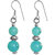 Dyed Quartzite Beads Dangle Earrings