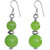 Dyed Quartzite Beads Dangle Earrings