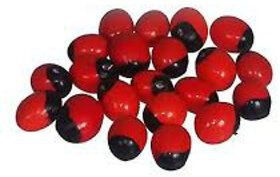 Natural Rakt Gunja Mantra Siddha Laal Chirmi Red Gunja Seeds for Lakshmi Upasna Sadhna Gurivinta Seeds 51 Pcs
