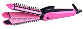 3 in 1 Hair Care Curler Curl Curling Iron Rod Brush Styler Straightener 40W -11.