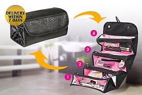 Roll N Go Black Cosmetic Bag