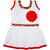 Flora's Self Design Cotton Frocks For Girls
