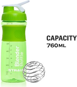 Strauss Blender Shaker Bottle 760ml, (Green)