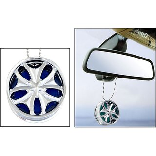 Alloy Wheel Car Hanging Air Freshener Gel Perfume For Car, Home, Office