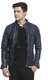 Emblazon Men's Blue Casual Jacket