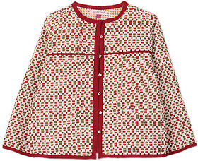 Full Sleeve Printed Girls Quilted Jacket