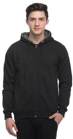 Emblazon Men's Black High Neck Sweatshirt
