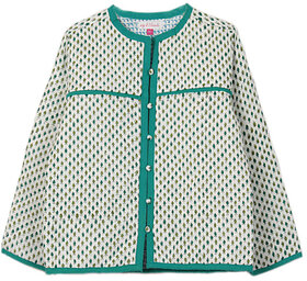 Full Sleeve Printed Girls Quilted Jacket