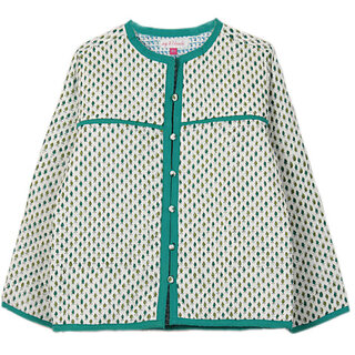 Full Sleeve Printed Girls Quilted Jacket