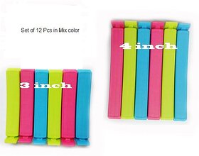 Right Traders 12Pc Different Size Combo Food Plastic Bag Clip