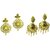 Aarsh Traditional Gold Alloy Jhumki Earrings For Women and girl