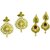 Aarsh Traditional Gold Alloy Jhumki Earrings For Women and girl
