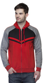 Emblazon Men's Grey,Black,Red Sweatshirt LB205