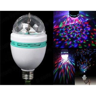 DDH Disco Light Mini Party Lamp LED 3W Effect Rotating Decorative RGB Crystal Electric Bulb