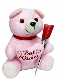 Teddy With Flower For Loved One
