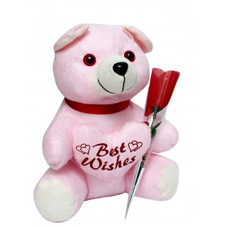 Teddy With Flower For Loved One