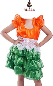 Tiranga Frock Patriotic Theme Fancy Dress For Girls