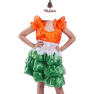 Tiranga Frock Patriotic Theme Fancy Dress For Girls