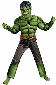Hulk Muscles Superhero Fancy Dress Costume For Kids