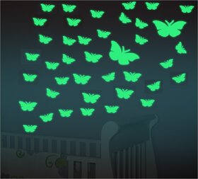 40 nos. of Night Glowing Radium Magic Butterflies for Rooms.