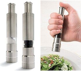 Right Traders Stainless Steel Thumb Push Salt Pepper Spice Sauce Grinder Mill Muller Stick ( pack of 1 )