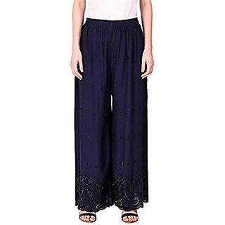 RamE Palazzo Trousers black colour rayon