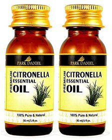 Park Daniel Pure and Natural Citronella Essential oil Combo pack of 2 Bottles of 30 ml(60 ml)