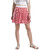 Texco Women Red & White Striped Short Flared Skirt