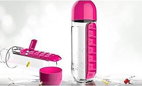 Right Traders  Multi-Function Pill Box Water Bottle Outdoor Bottle Medicine Bottle