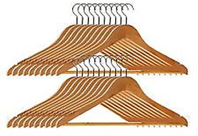 Right Traders Wooden Hanger Set Of 30