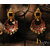 Long Traditional Enamel Earrings