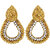 Asmitta Jewellery Gold Plated Gold Zinc Dangle Earrings For Women