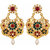 Asmitta Jewellery Gold Plated Gold Zinc Dangle Earrings For Women