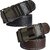 Sunshopping Men Black &  Brown Leatherite Clamp Buckle Belt Combo