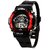 TESLO Sport Digital Round Dial Sport Style Trendy Rubber Streap RED Color Digital System Watch For Boys And Childrens And Men 3 MONTH WARRANTY