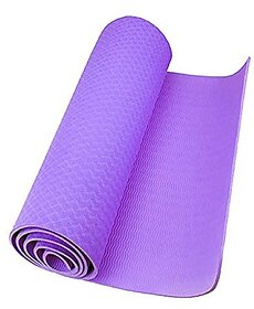Strauss Lightweight Eco Friendly Yoga Mat 6 mm (Purple)